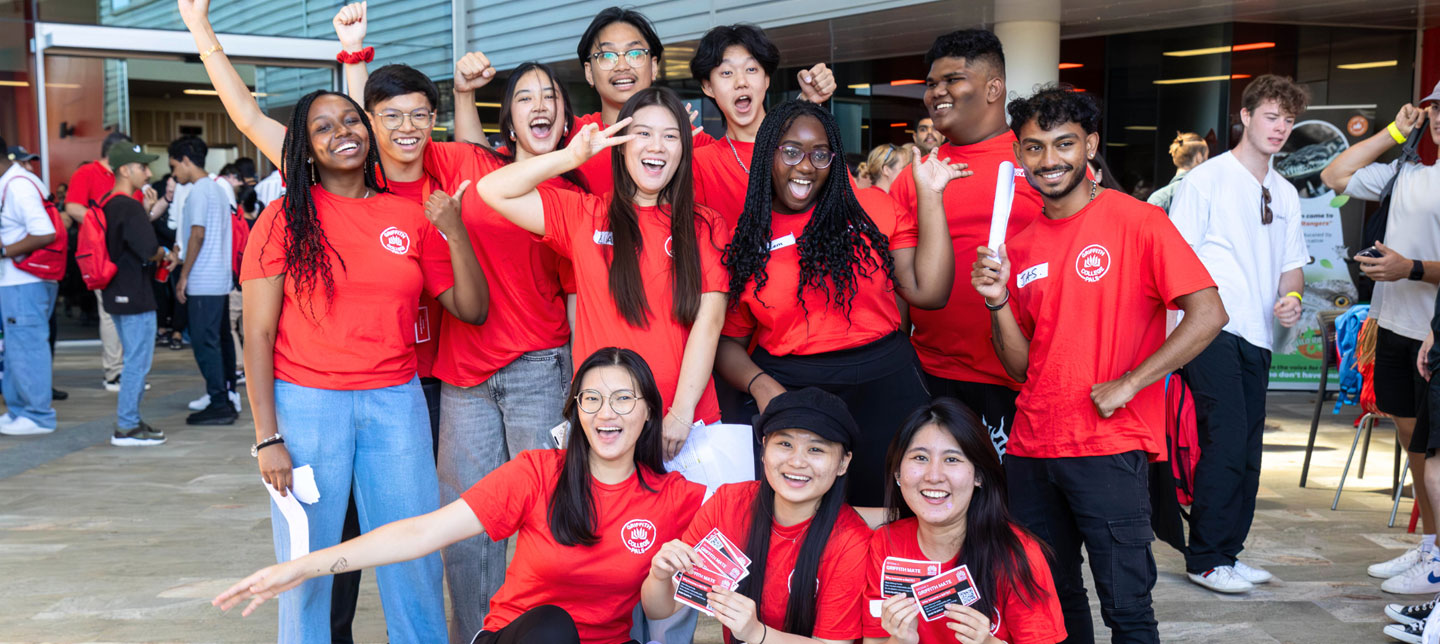 Group of student smiling